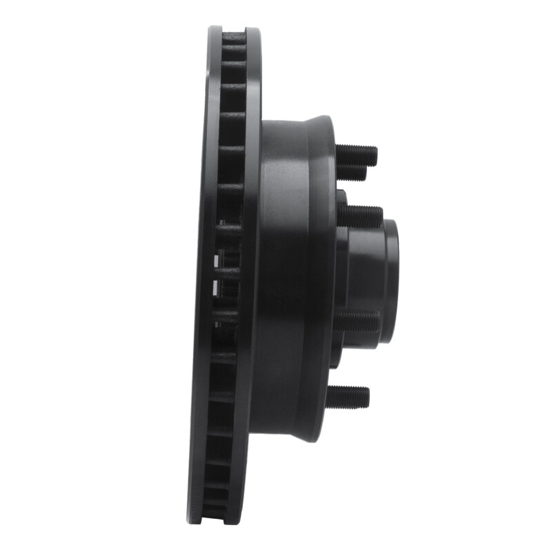 Chevrolet C2500 Brake Rotor (1) - Front Right - R1 Concepts - Drilled & Slotted - Black - `92-`02